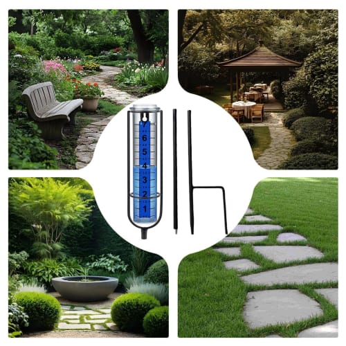 Outdoor Rain Gauge, Outdoor Rain Gauge | Decorative Rain Measurement Gauge | Garden, Deck, Lawn Measuring Device, Measuring Tool, Measuring Tool