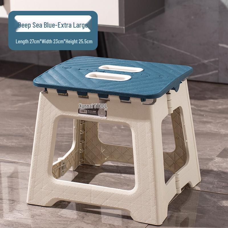 Thickened Plastic Folding Chair for Kids - Portable Indoor/Outdoor Stool