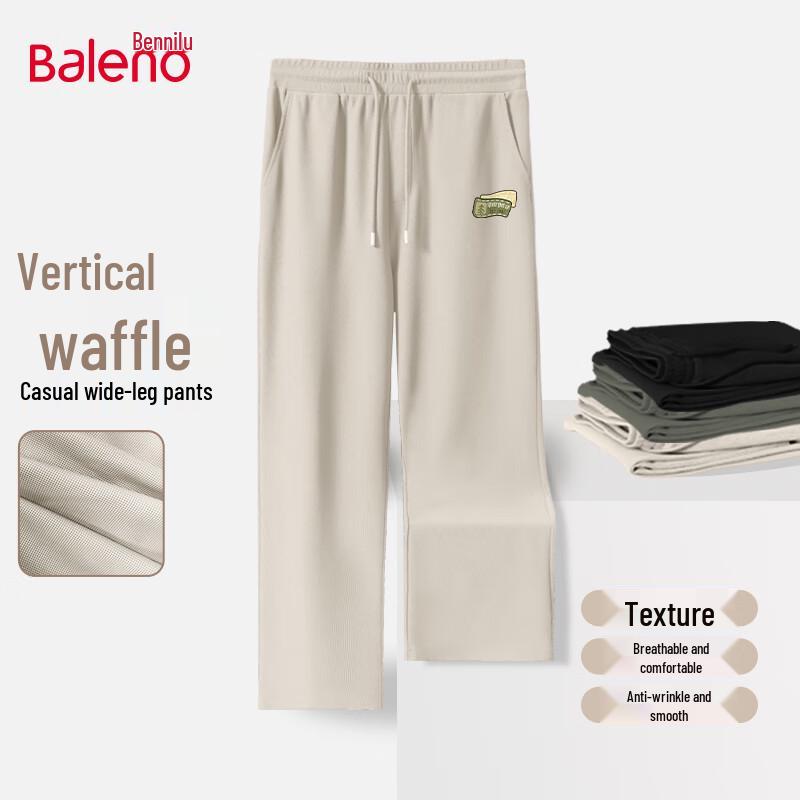 

Baleno Men s Waffle Texture Straight Leg Pants L