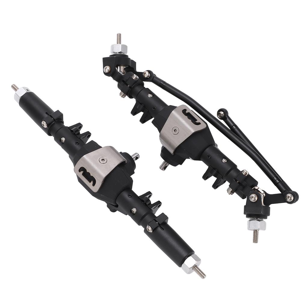 RC Front Rear Axles Complete Set Metal Assembly Kit Axle Drive Shaft for SCX10 II RC Crawler Car