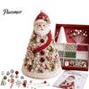 Handmade Gift for Craft Lovers DIY Beaded Tree Kit Adults, Christmas Bead Kit, Ornament Crafting Set 3D Holiday Tabletop Mantel Decoration Festive