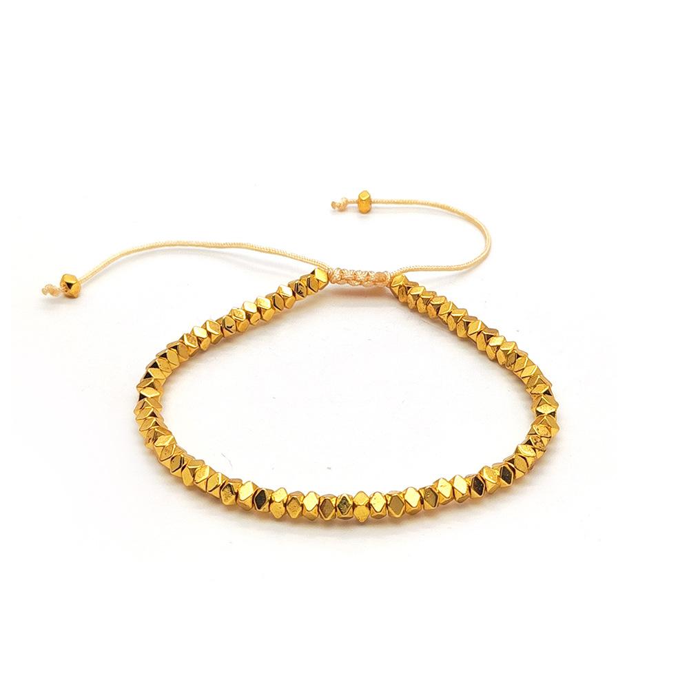 

Новая мода минималистичный браслет ручной работы в стиле бохо камень гематитовые бусины браслет ювелирные изделия подарок дружба женские аксессуары