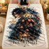 Flannel BlanketTokio Hotel Warm Soft Throw Blanket for Indoor Sofa Bed Living Room Use
