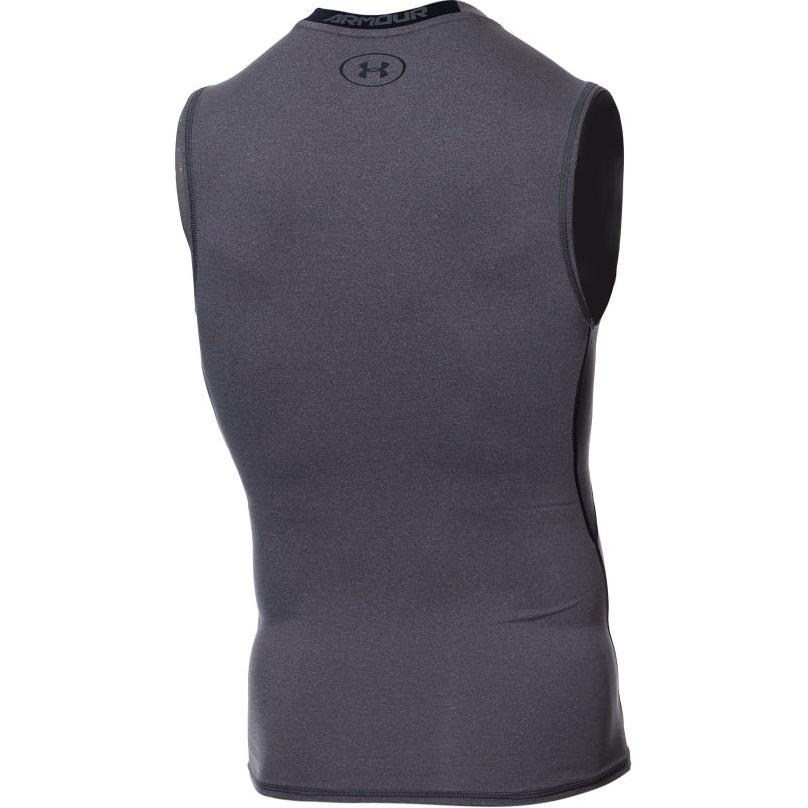 Under Armour Solid Logo Crew Neck Pullover Vest Men Vests Gray 1358548-019