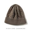 Cashmere Autumn and Winter New Style Women's High End Knitted Outdoor Warm Jacquard Ear Protection Hat Knitted Casual Baotou Hat