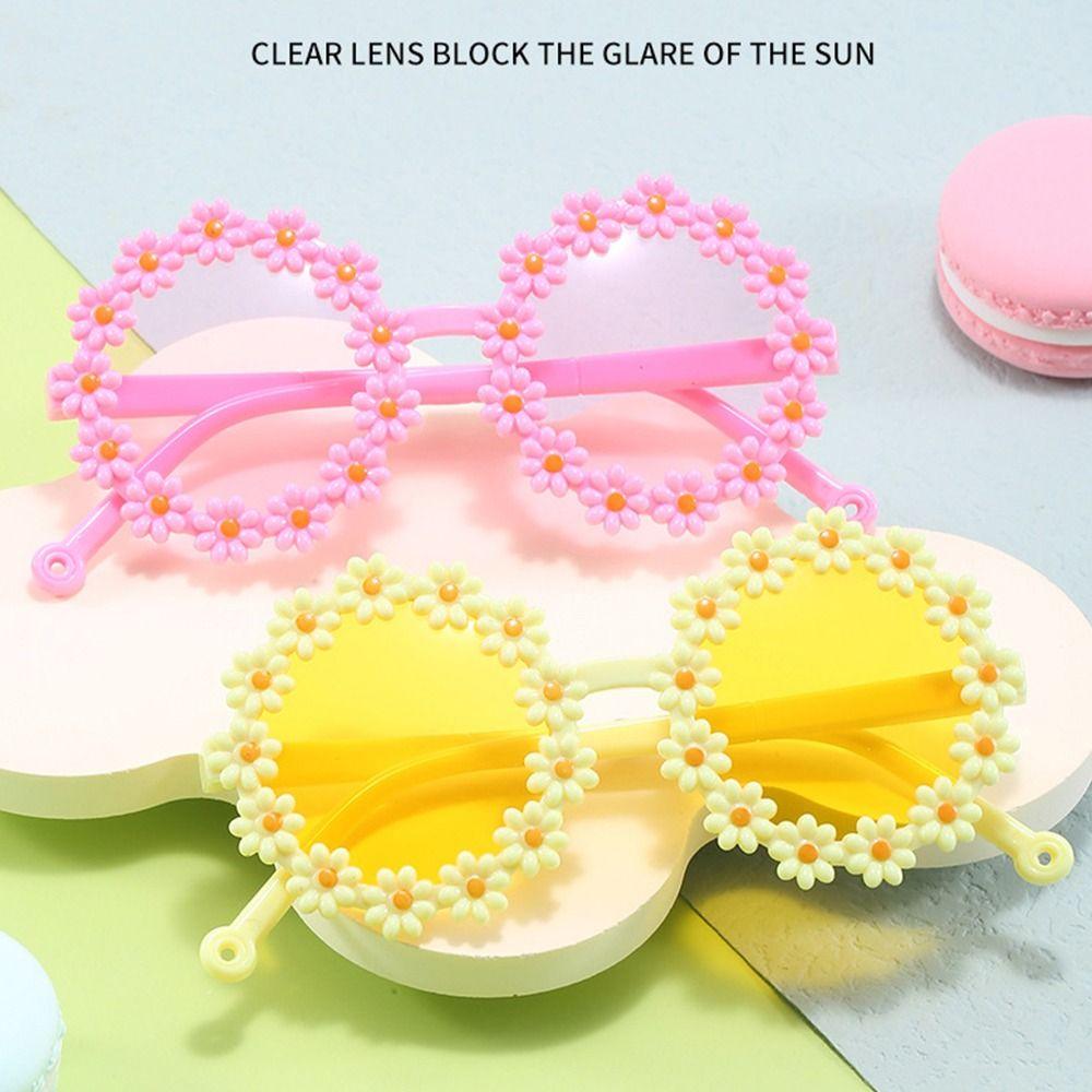 Ocean Lens Children's Round Flower Sunglasses UV 400 Protection Photo Sun Glasses