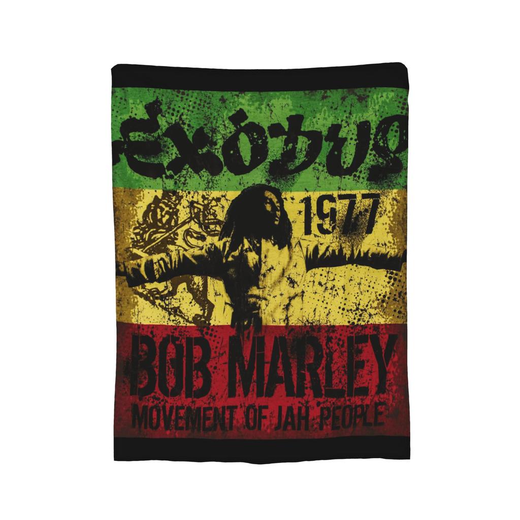 Bob Marley Reggae Ajax  Fleece Blanket Rasta Music Creative Throw Blankets for  Sofa Bedding Lounge Rug Piece,