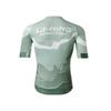 Li Ning Zhong Luan Series High Elastic Breathable Comfortable Short Sleeve Professional Cycling Jersey Men Jersey Green LCUY237-1