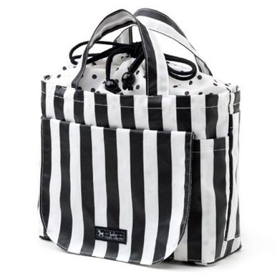 COLORFUL CANDY STYLE Diaper Pouch for Cute and Wide Stripe B1305100 Girls, Portable, (Broadcloth/Black)