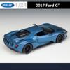Welly 1/24 Ford GT 2017 Supercar Alloy Car Model Diecast Toy Vehicles Simulation Hobbies Collectible Car Toys Kids Birthday Gift