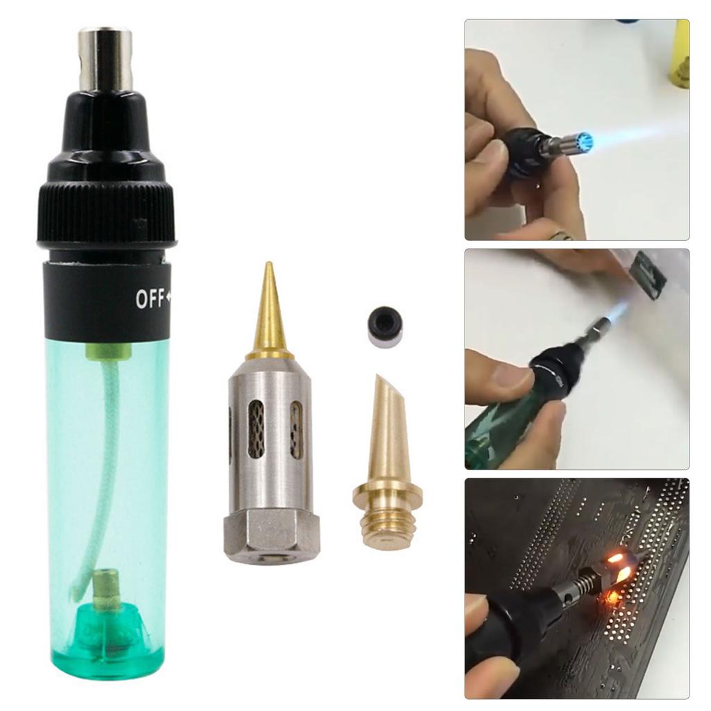 1300 Celsius 4 In 1 Portable Soldering Iron Kit Welding Pen Burner Blow Torch Gas Soldering Iron Cordless Tip Welding Tool
