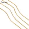 14k Gold Plated Brass 2/3/4/5.5mm Cable Link Chain Accessories For Jewellery Making, DIY Bracelet Necklace Chain Spool Wholesale