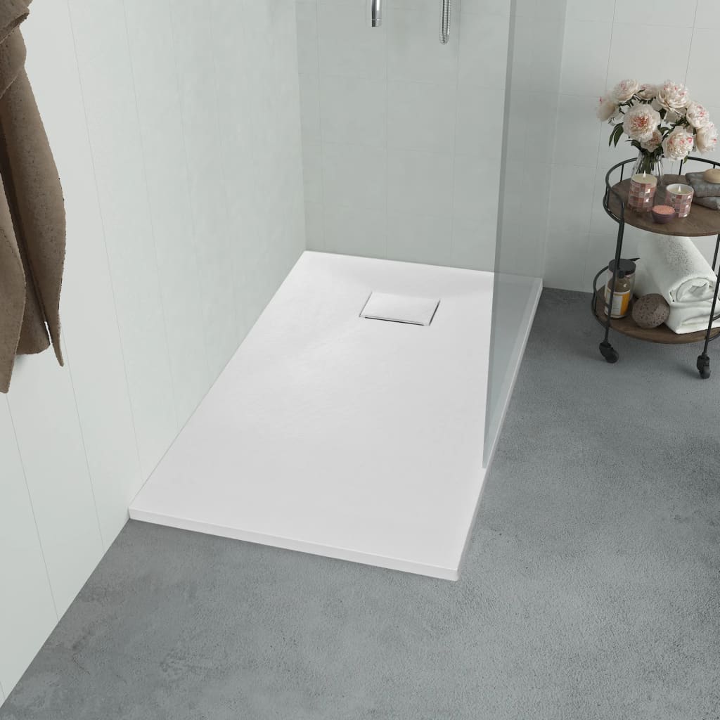 Vidaxl Shower Tray, SMC, White, 100 X 70 Cm