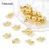 18K Gold Plated Brass Round Ball Insert Clasps For Jewelry Making Handmde Bead Safety Clasps DIY Accessories,Jewelry Findings