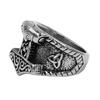 Bague Rune Viking Nordique Bijoux en Acier Inoxydable Symbole de Paix d'Odin Amulette Charme Mariage Biker Hommes Vente en Gros SWR0909