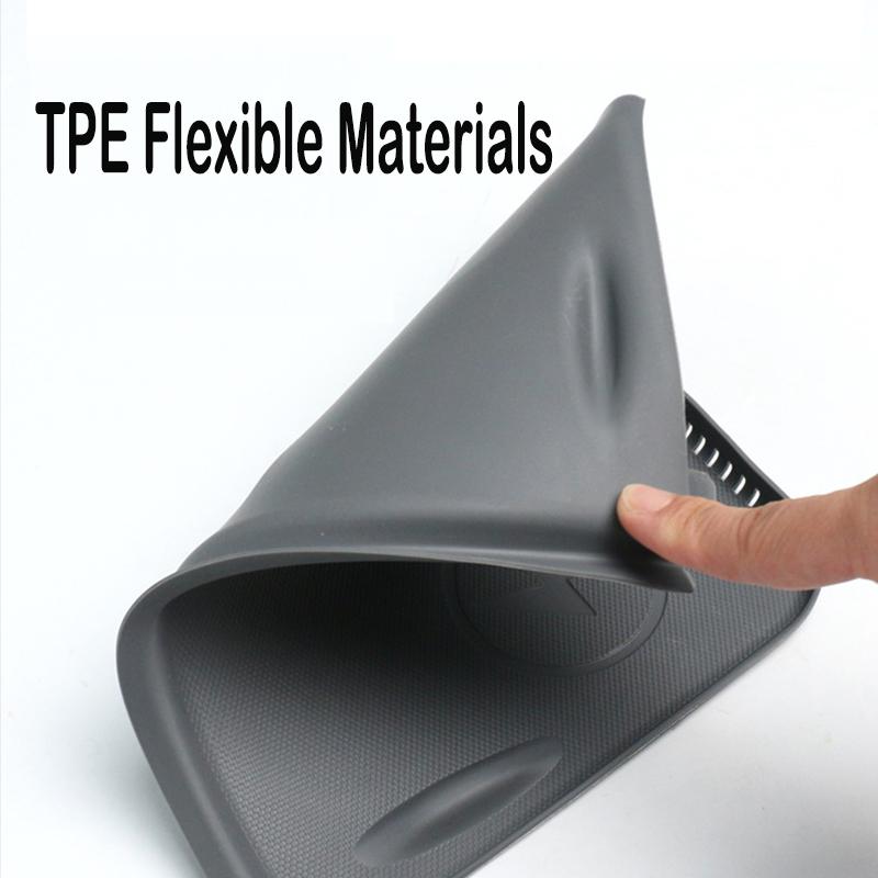 For Tesla Model 3 Model Y 2025-2025 Silicone Anti-skid Pad TPE Type Car Phone Wireless Charging Pad Car Accessories