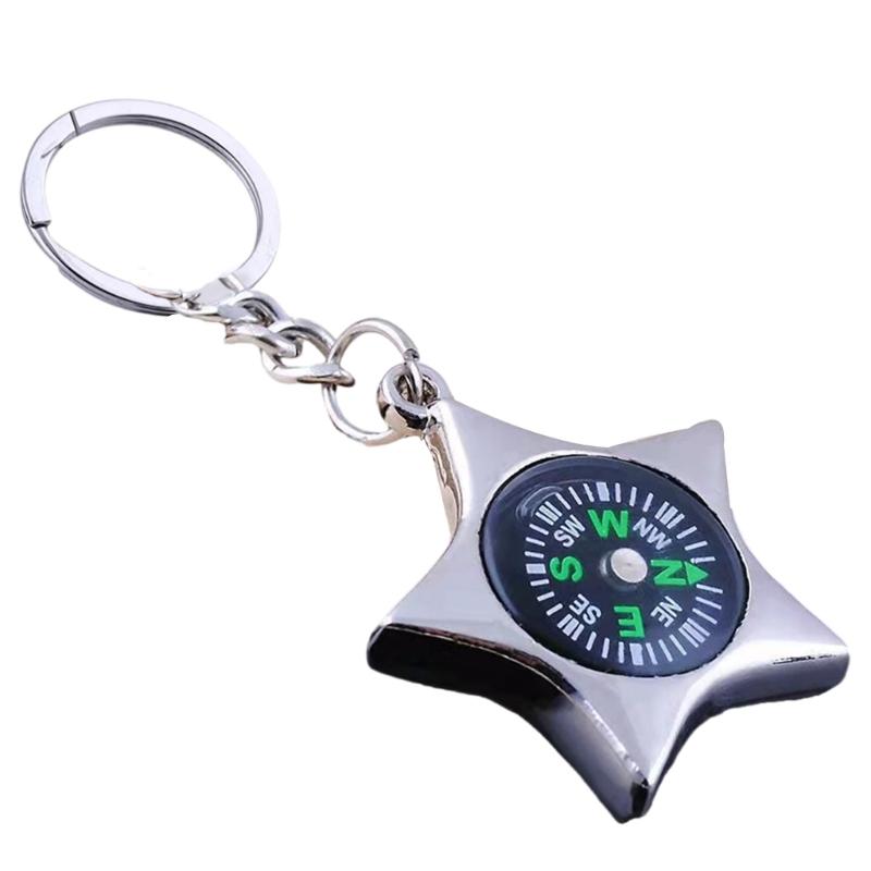 Professional Clear Compasses Camping Hiking Survival Tool Watertight Keychains Compasses Pocket Navigation Compasses