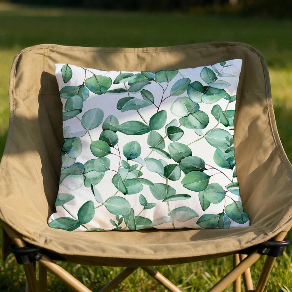 Watercolor Eucalyptus Fls Cushion Cover Soft Reversible Durable Pillow Cover MultiScene Use for Home Car Daily Comfort