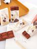 4/2/1pc Chocolate Erasers, Super Mini Realistic Design Unique Cleaning Tools School Stationery, Student Reward Gift