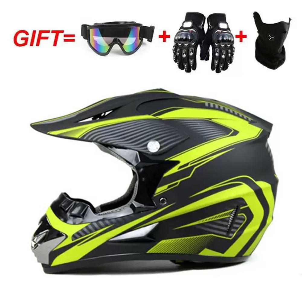Cross-country motorcycle helmet for men, full-face helmet for ATV, mountain bike helmet, all-season universal kart helmet