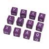 12pcs English Letter Dice Set Educational Fast Paced Strategic Play Scrambled Dice Word Game