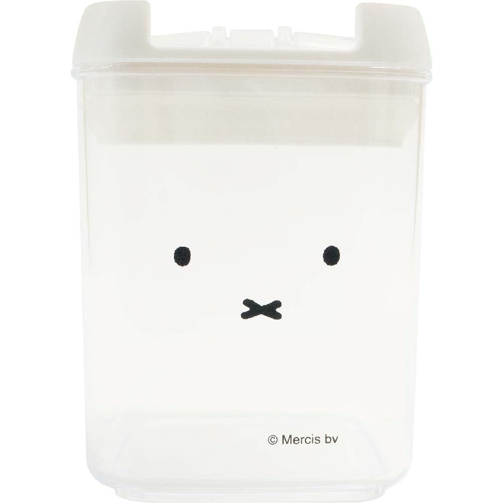 Okato Miffy Storage Container Features a Miffy Easy Lock with a Flip of the Clear Container for Easy Viewing of Wide x Deep x 10cm High Canister,