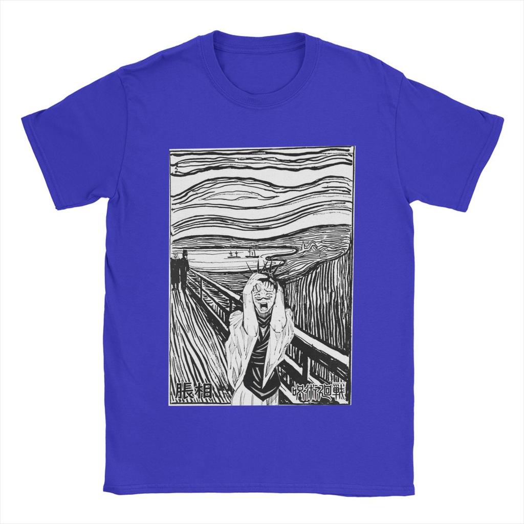 Choso JJK Anime T-Shirt Men Funny 100% Cotton Tee Shirt Round Collar Short Sleeve T Shirt Party Tops