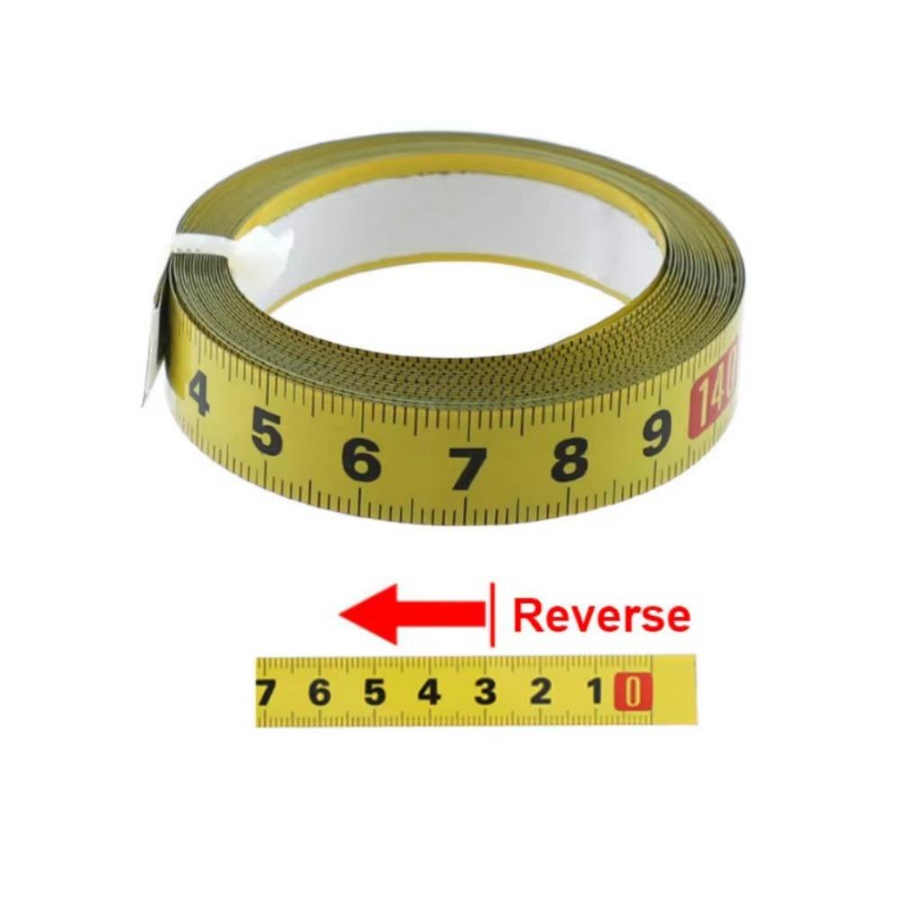 Metric Scale Metal Tape Measure Steel Material Miter Track Tape Adhesive Backed Tape Ruler