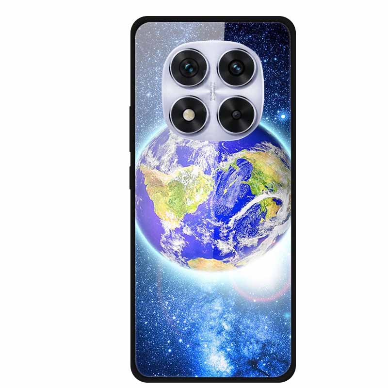 Tempered Glass Case For Redmi Note 14 Pro Coque 14Pro Flowers Phone Cases For Xiaomi Redmi Note14 Pro Hard Back Cover Case Funda