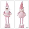Teleskopische Weihnachtsfigur Plüschdekorationen Pailletten Weihnachtsmann Schneemann Elch Plüschfiguren Dekorationen Feiertagsdekorationen