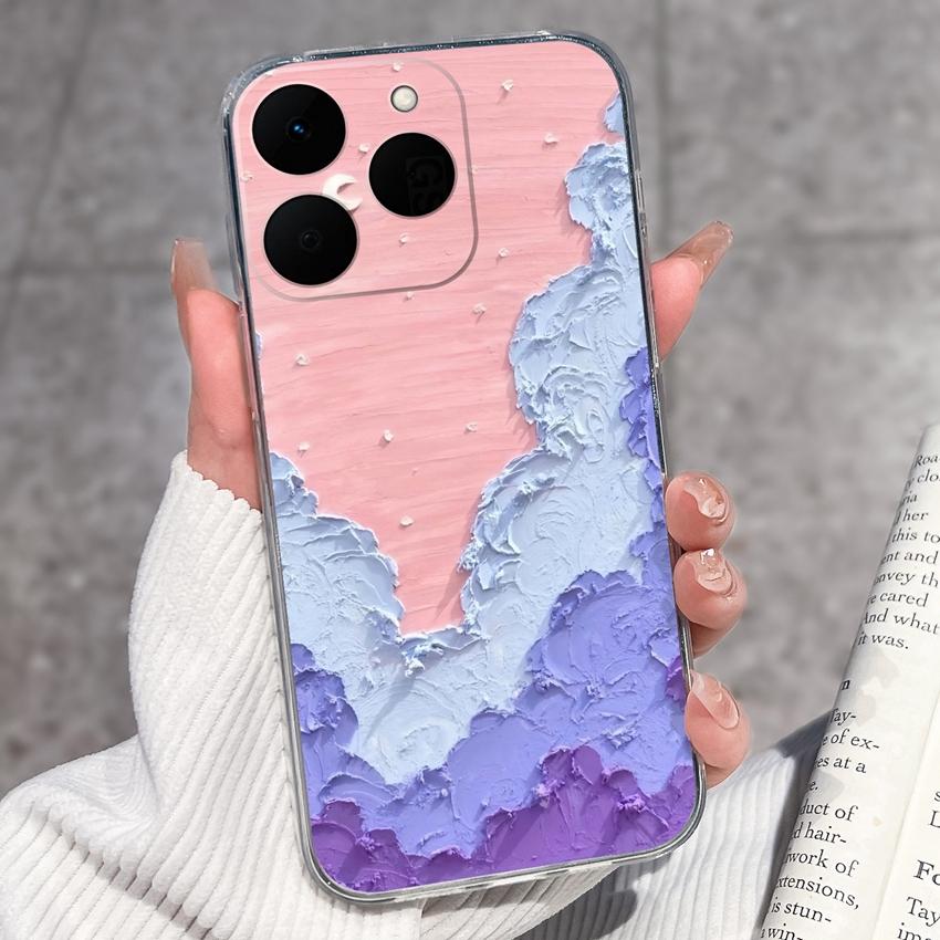 Pouzdro na telefon se vzorem čínského draka pro Realme 15T 14T 14X 15 13 12 11 10 C71 C61 P1 Měkké kryty Průhledné silikonové nárazuvzdorné pouzdro pro Realme Casing