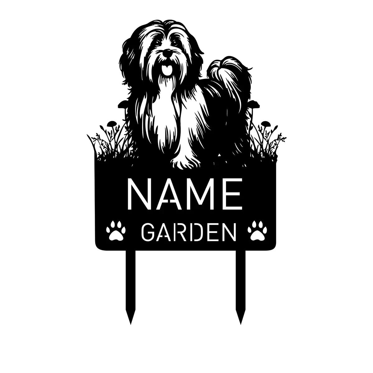 

Metal Garden Stake Pet Memorial for Dog Cat, Custom Havanese Grave Marker, Outdoor Decor Christmas Grief Gift