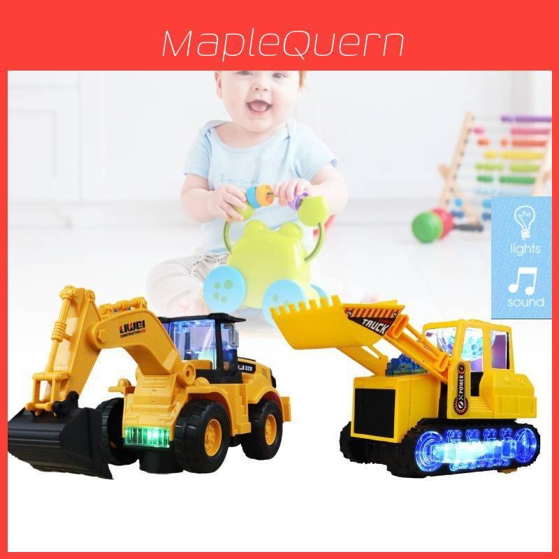 Colorful Electric Excavator Toy With Cool Lights And Music For Kids Fun Playtime