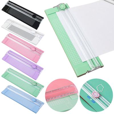 Massicot de précision pour scrapbooking A4, coupe-papier photo, guillotine, tapis de découpe pour scrapbooking avec règle coulissante, fournitures de bureau