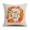 Linen Thanksgiving Pillowcase Maple Leaf Autumn Harvest Festival Pillowcase Sofa Cushion