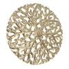 Gold Wall Art Set Iron Exquisite Tree Branch Round Shape Hollow Design Metal Wall Hanging