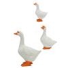 Goose Figurine, Resin Goose Family Statue with Lifelike Design,  Outdoor Garden Decor for Patio Lawn and Home