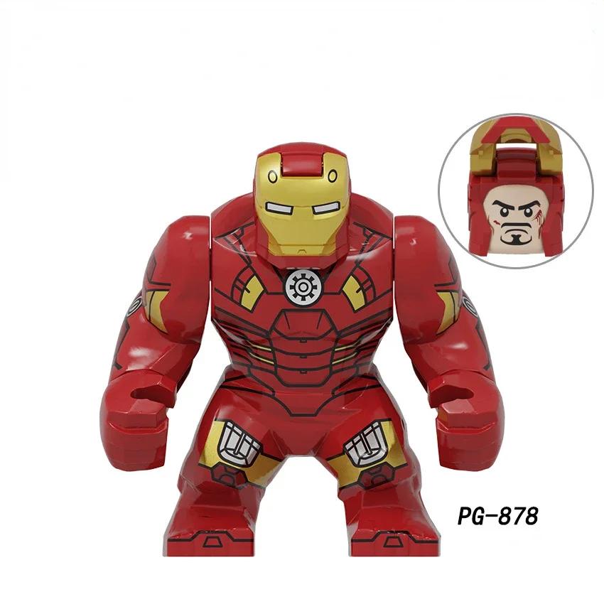 Action Figure: Marvel Mini Block Figurine Superhero Series Iron Man Spider Man Combination Block Children's Puzzle Toy Gift