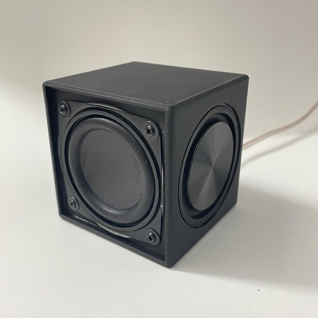Haut-parleur Passif à Double Membrane de 2 Pouces, 4 Ohms, 10-15W, Aimant Néodyme, Coque Imprimée en 3D pour Modification de Véhicule Électrique