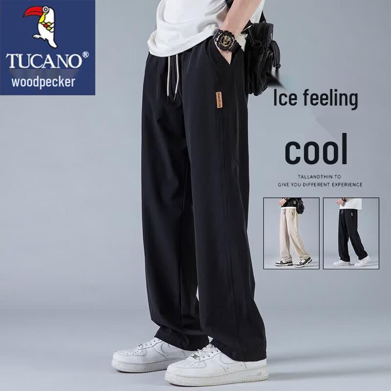 TUCANO Men s Ice-Feel Breathable Casual Straight Pants 4XL