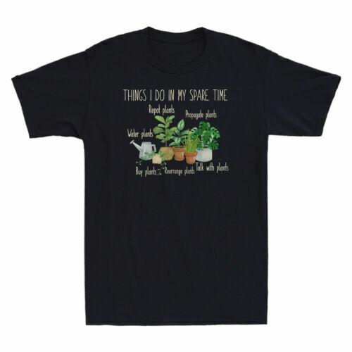 Houseplant Things I Do In My Spare Time Plant Lover T-shirt Funny Gardening Gift XXL