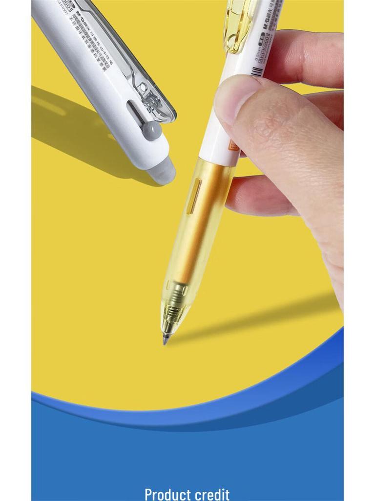 M&G Little Milk Stick Heat Erasable Click-Action Gel Pen, 0.5mm Bullet Tip with Replaceable Refill
