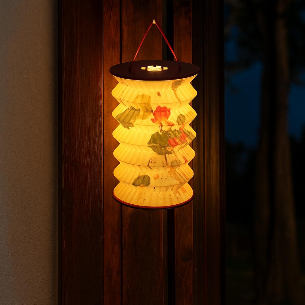 Hanging Chinese Paper Lantern Projected Handheld Lanterns Decorative Flower Lamp  Spring Festival