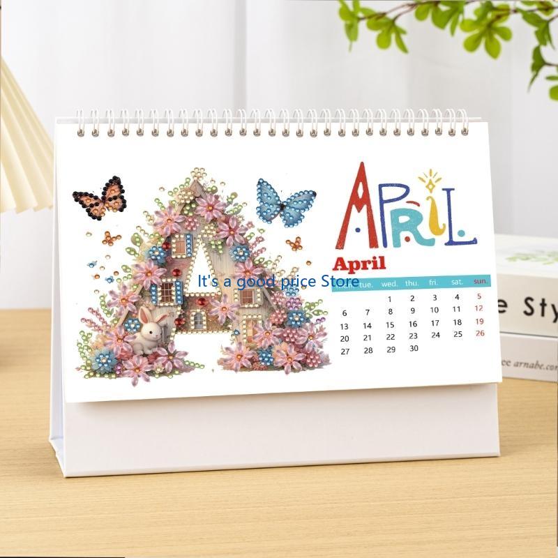  2026 Desk Calendar Standing Calendar Desktop Calendar Office Calendar Painting Calendar