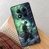 One Piece Cool Green Zoro Case for Xiaomi Redmi Note 10S 9S 7 8 12s 13 14 Pro Plus 9 10 11 12 Pro 11s Black Soft Phone Cover