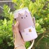 PU Leather Water Mug Tumbler Holder Pouch Anti Scalding Cute Cat Design Milk Tea Cup Cover Hand-held Outdoor Cups Carrier