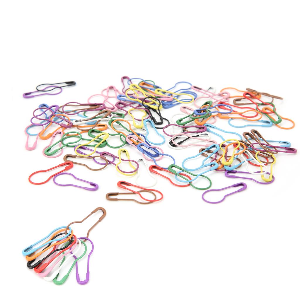 Safety Pins Household for Crafting Sewing Garment Fastening Finishing Quilts Jewelry Making100pcs Color Calabash Shape