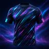 Men's Abstract Graphic Print T Shirt Short Sleeve Casual Summer Tee 3D Design Streetwear Top Quick Dry Lightweight Outdoor Wear