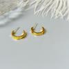 Trendy Fashion Gold Stud Earrings Simple Daily Versatile Earrings