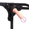 Dámské kožené latexové sexy exotické kalhotky Bondage Strapon Kalhoty cudnosti s penisem Fetish Body Harness Páry Flirtovací hračky